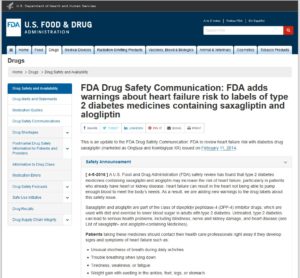 FDA Onglyza Warning