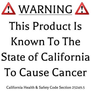 California cancer warning