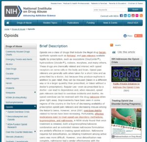 National Institute on Drug Abuse Opioids 