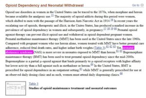 neonatal abstinence syndrome Opioid painkillers