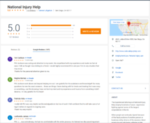 National Injury Help Reviews