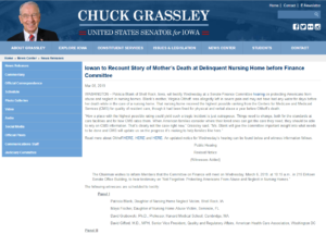 Iowa Senator Chuck Grassley