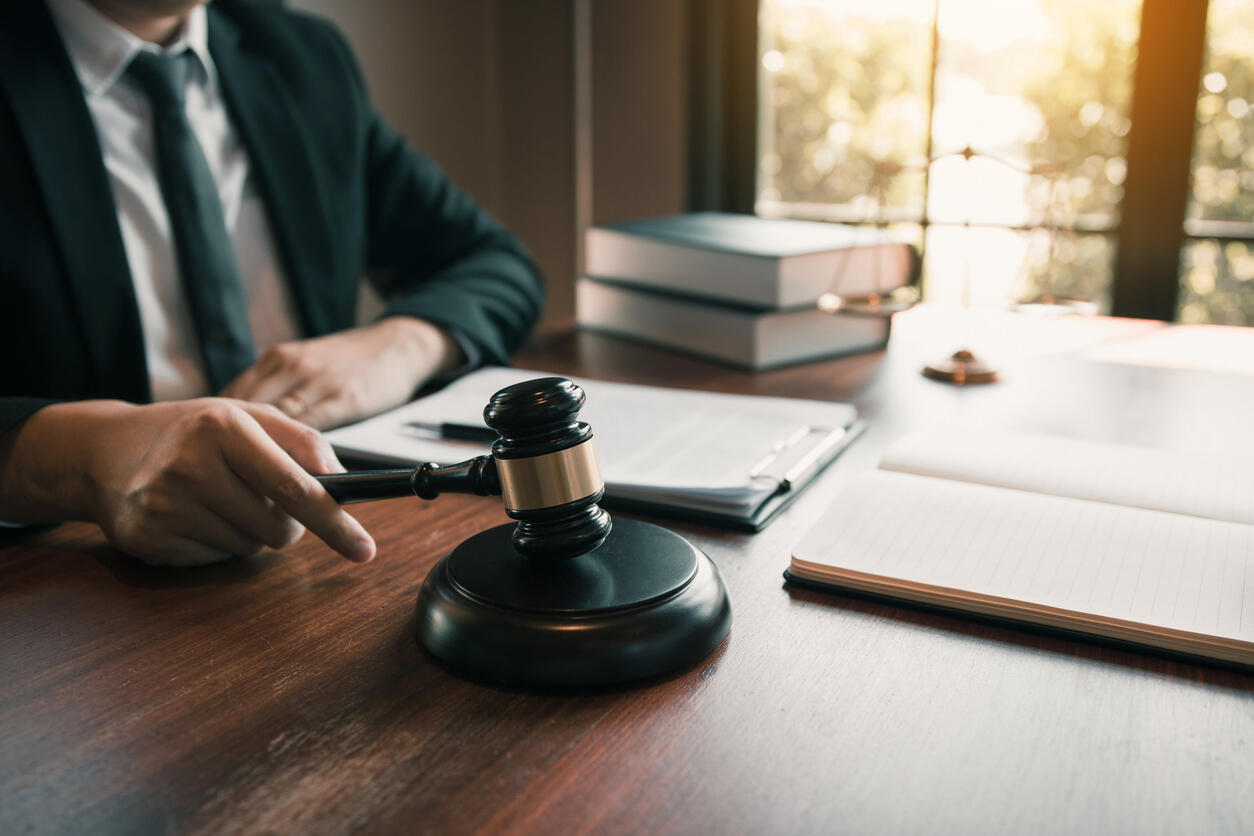  Lawyer and table