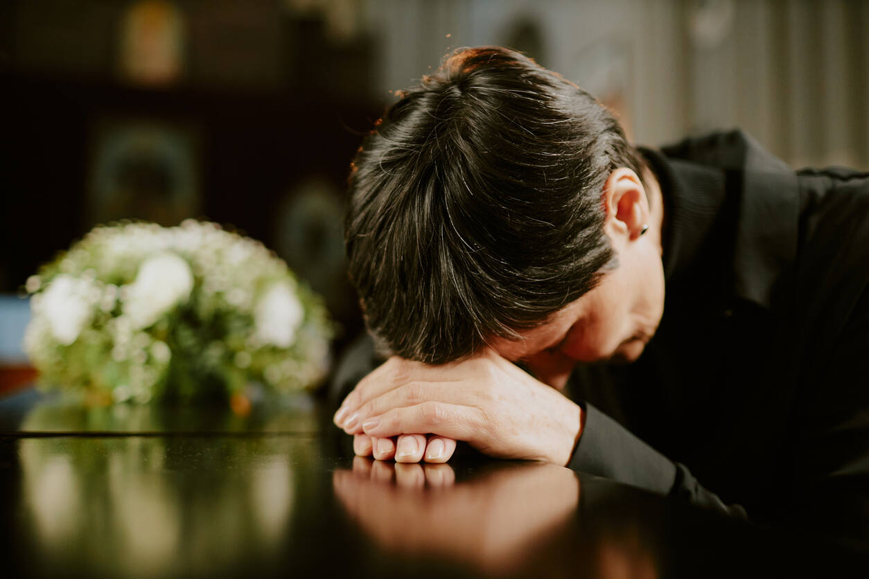 Emotional boy after loved ones wrongful death